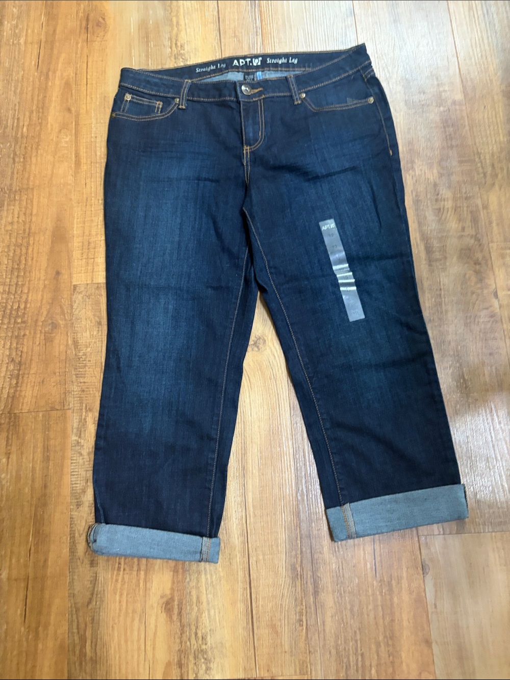 Apt. 9 Dark Blue Straight Leg Jeans size 12